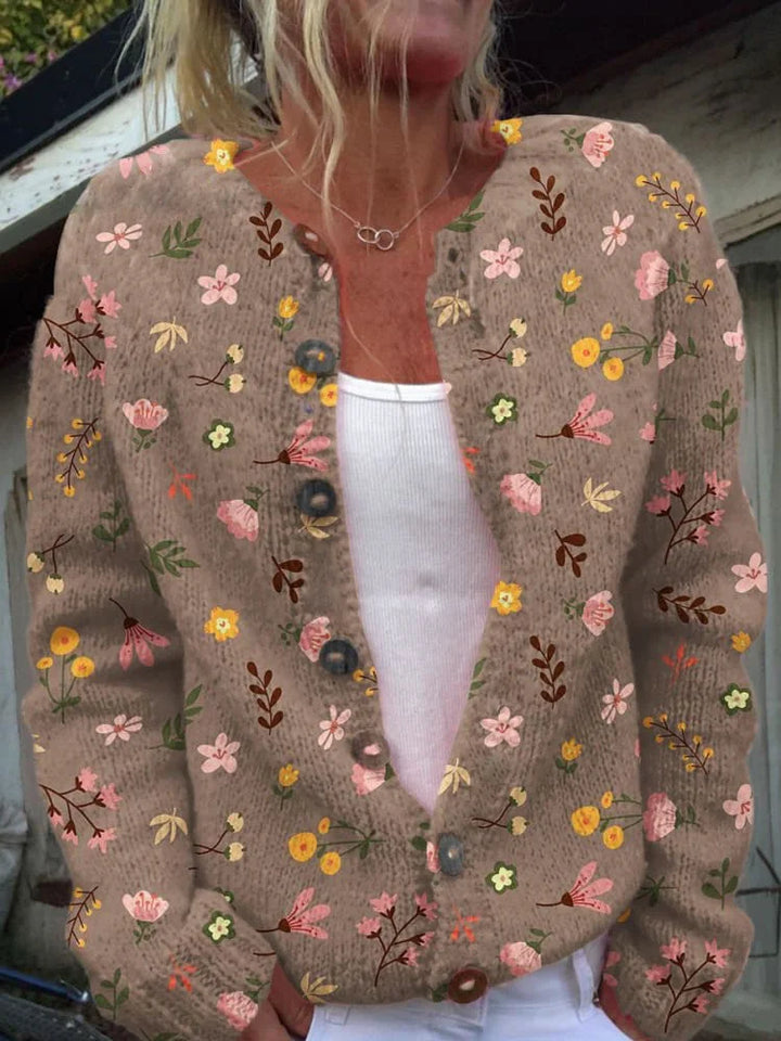 Chloe - Floral Pattern Cardigan