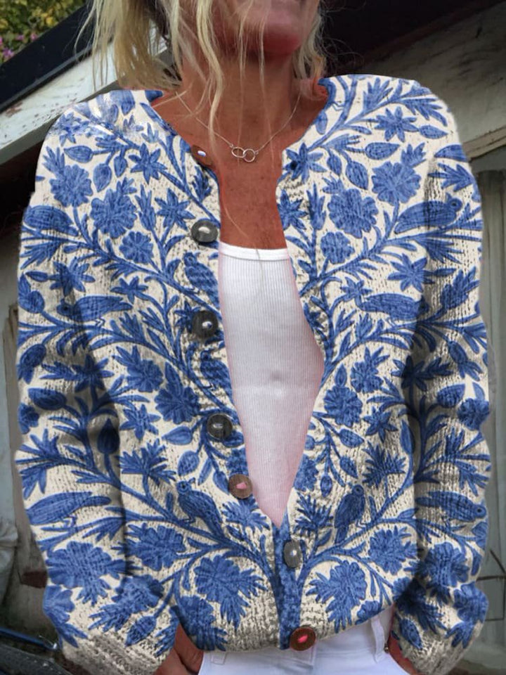 Chloe - Floral Pattern Cardigan