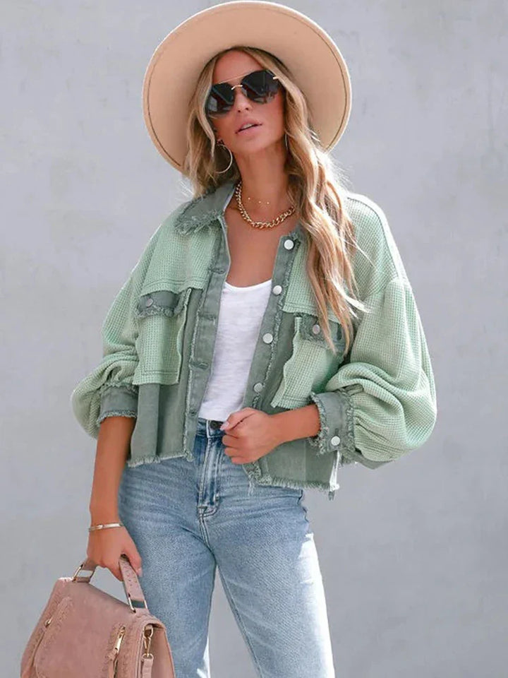 Gabriella - Patchwork Cropped Jacket
