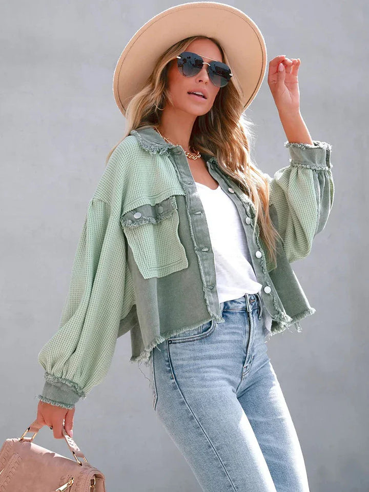 Gabriella - Patchwork Cropped Jacket