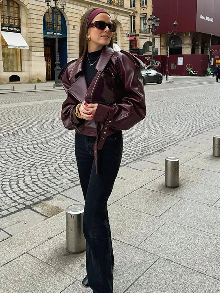 Vivienne - Timeless Leather Jacket
