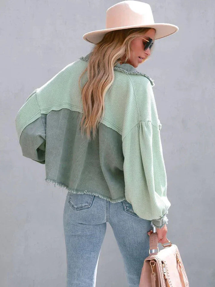 Gabriella - Patchwork Cropped Jacket