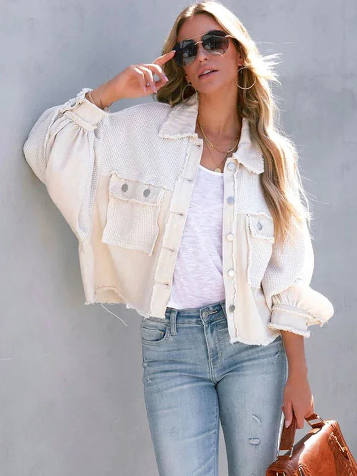 Gabriella - Patchwork Cropped Jacket
