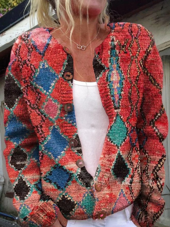 Chloe - Floral Pattern Cardigan