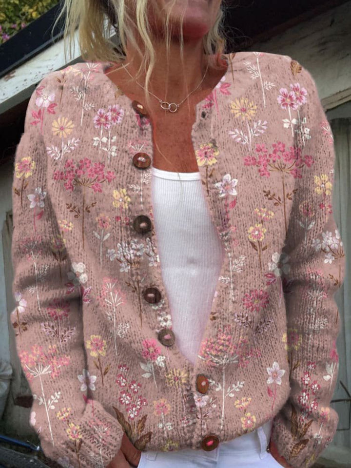 Chloe - Floral Pattern Cardigan